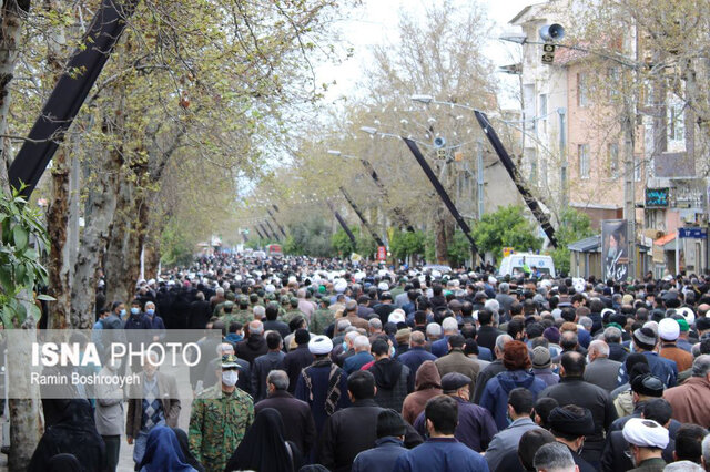 تشییع باشکوه پیکر آیت الله علوی گرگانی در گرگان