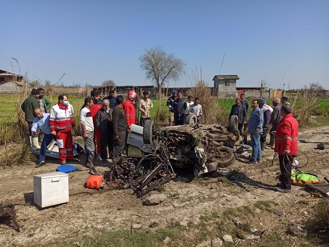برخورد قطار با پژوپارس در گلستان ۲ کشته برجای گذاشت