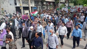 حضور باشکوه مردم شیعه و سنی «کلاله» در راهپیمایی روز جهانی قدس