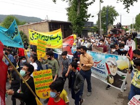 گزارش تصویری/ جلوه انزجار مردم «آزادشهر» از رژیم جعلی صهیونیستی