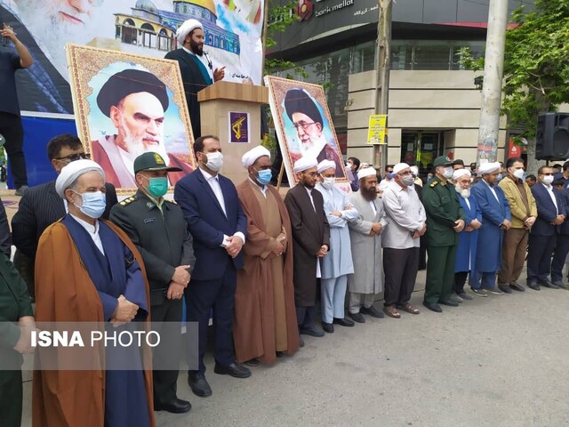 حضور باشکوه مردم شیعه و سنی «کلاله» در راهپیمایی روز جهانی قدس