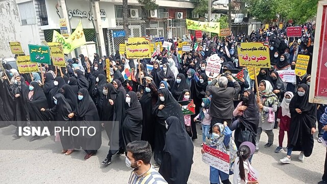 حضور باشکوه مردم شیعه و سنی «کلاله» در راهپیمایی روز جهانی قدس