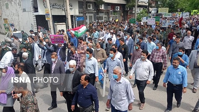 حضور باشکوه مردم شیعه و سنی «کلاله» در راهپیمایی روز جهانی قدس
