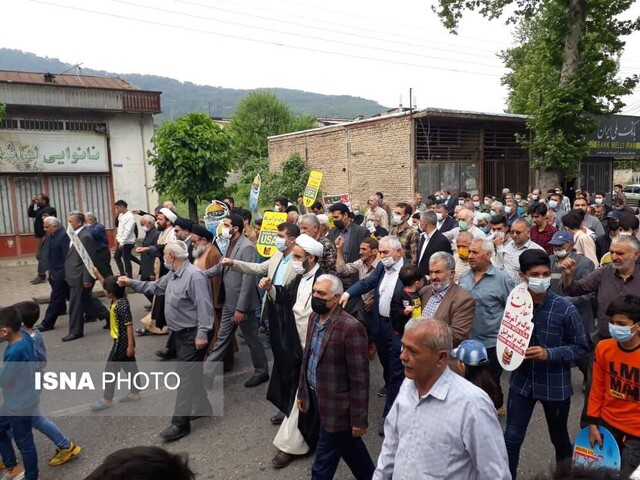 گزارش تصویری/ جلوه انزجار مردم «آزادشهر» از رژیم جعلی صهیونیستی