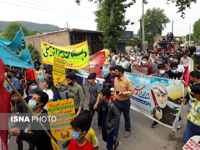 گزارش تصویری/ جلوه انزجار مردم «آزادشهر» از رژیم جعلی صهیونیستی