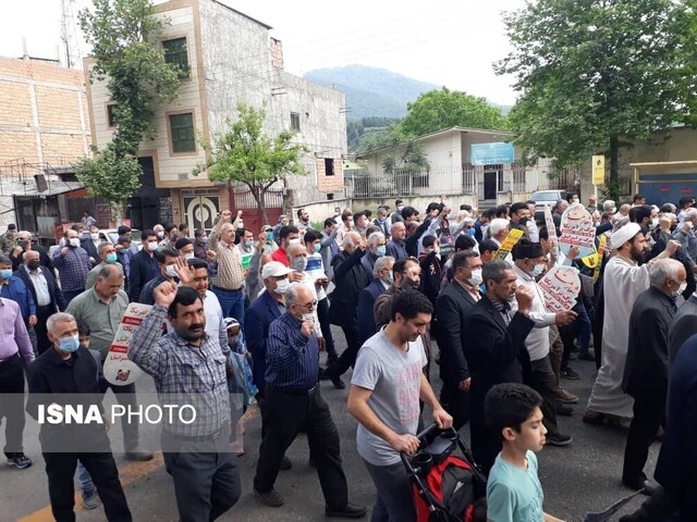 گزارش تصویری/ جلوه انزجار مردم «آزادشهر» از رژیم جعلی صهیونیستی