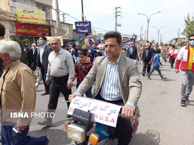 گزارش تصویری/ جلوه انزجار مردم «آزادشهر» از رژیم جعلی صهیونیستی