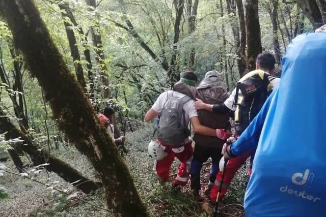 نجات کوهنورد گلستانی بعد از ۲۳ ساعت