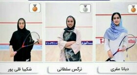 کسب مدال دختران گلستانی در اسکواش ایران جونیور ستودنی است