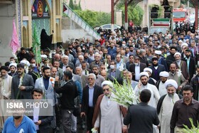 قدمگاه امام حسن عسکری(ع) در گرگان گلباران شد