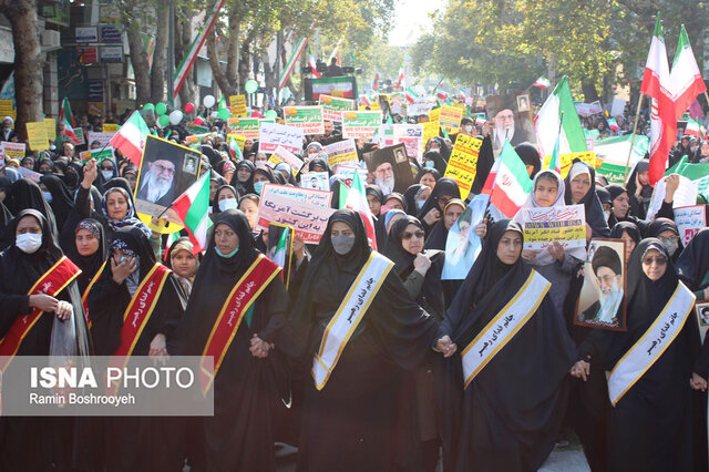 حماسه حضور مردم دارالمومنین گرگان در یومالله ۱۳ آبان