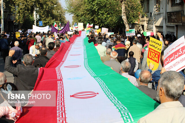 حماسه حضور مردم دارالمومنین گرگان در یومالله ۱۳ آبان