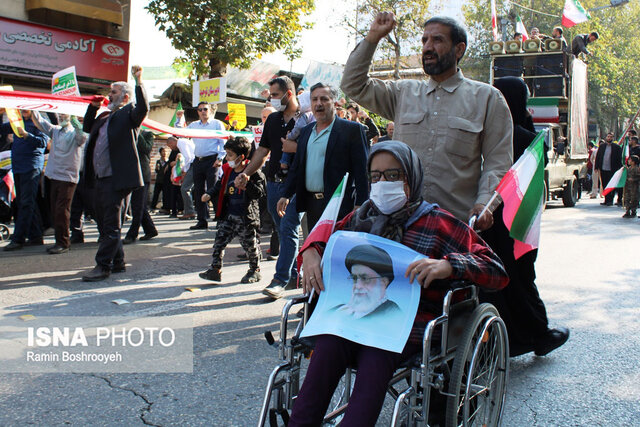 حماسه حضور مردم دارالمومنین گرگان در یومالله ۱۳ آبان