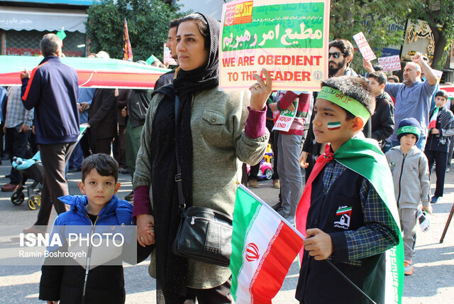 حماسه حضور مردم دارالمومنین گرگان در یومالله ۱۳ آبان