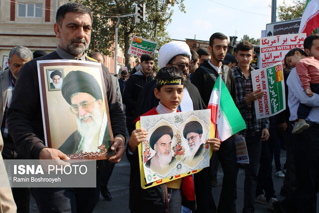 حماسه حضور مردم دارالمومنین گرگان در یومالله ۱۳ آبان