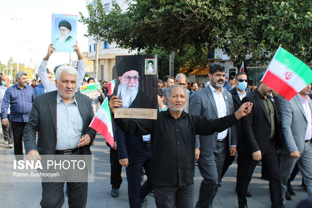 حماسه حضور مردم دارالمومنین گرگان در یومالله ۱۳ آبان