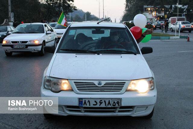 پایکوبی گرگانی ها پس از افتخارآفرینی غیورمردان تیم ملی فوتبال