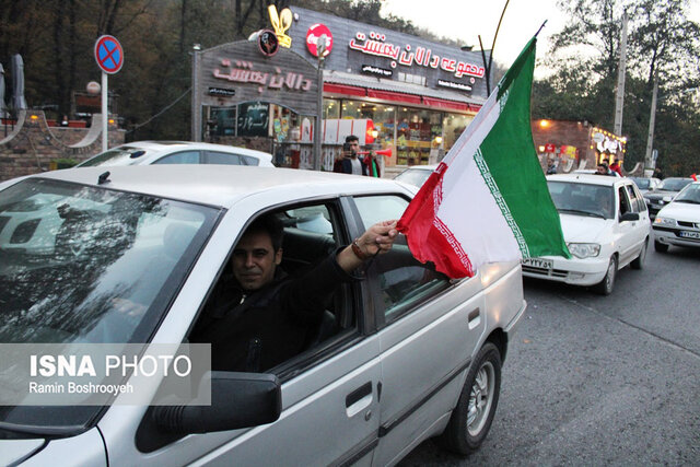 پایکوبی گرگانی ها پس از افتخارآفرینی غیورمردان تیم ملی فوتبال