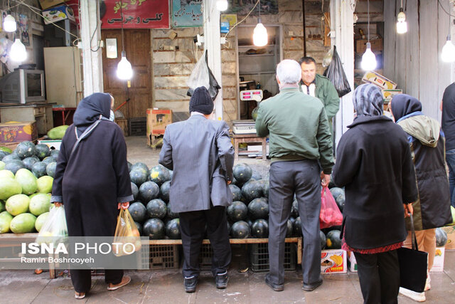 تصاویری از رونق بازار شب یلدا گرگان