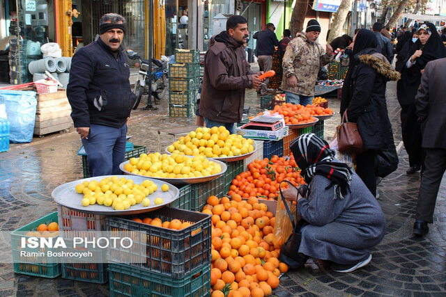 تصاویری از رونق بازار شب یلدا گرگان