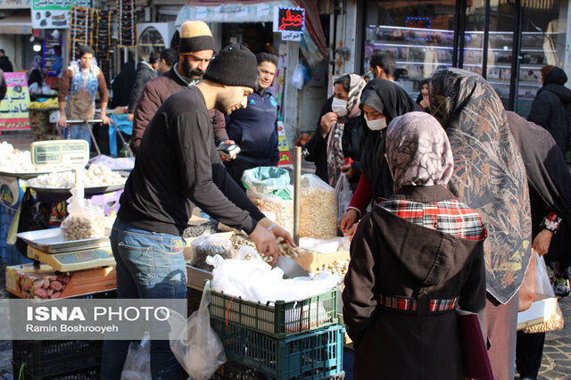 تصاویری از رونق بازار شب یلدا گرگان