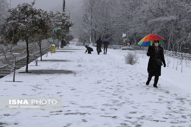 شادی گرگانی ها در یک جمعه برفی