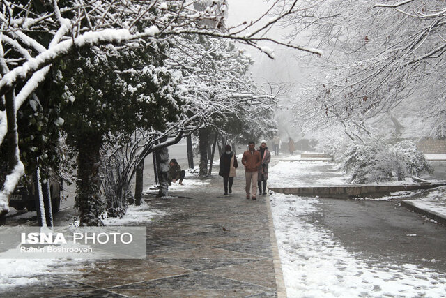 شادی گرگانی ها در یک جمعه برفی