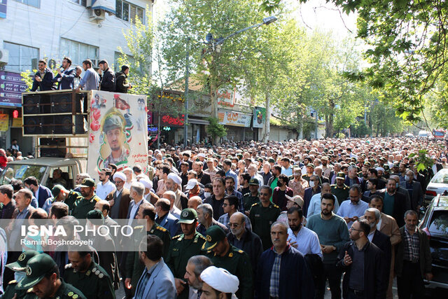 بدرقه شهید مدافع حرم "مقداد مهقانی" در دارالمؤمنین گرگان