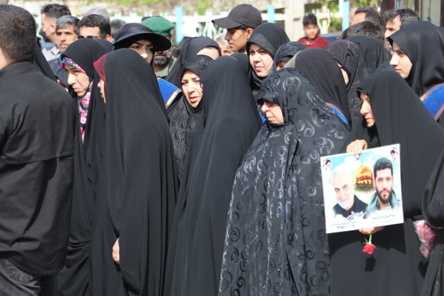 مشق عشق فاضلآبادیها در تشییع لاله زینبی/ شهید مهقانی در علیآبادکتول آرمید
