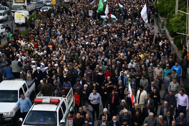 مشق عشق فاضلآبادیها در تشییع لاله زینبی/ شهید مهقانی در علیآبادکتول آرمید
