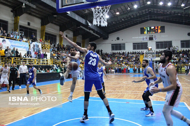 بازی پلیآف بسکتبال شهرداری گرگان و آویژه صنعت پارسا مشهد
