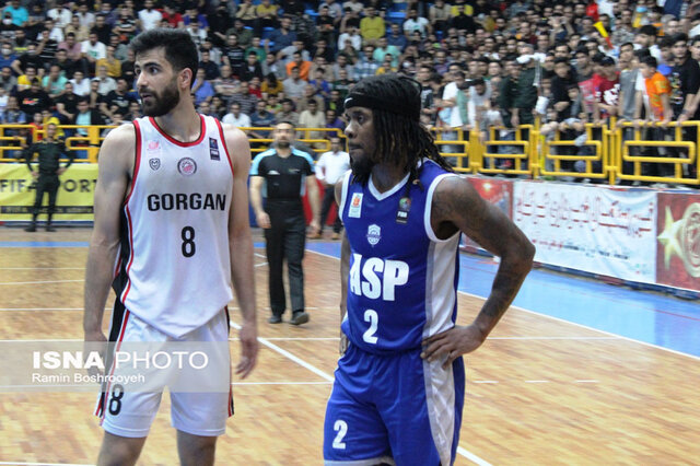 بازی پلیآف بسکتبال شهرداری گرگان و آویژه صنعت پارسا مشهد