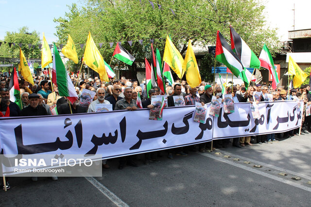 راهپیمایی روز قدس در گرگان از لنز دوربین ایسنا