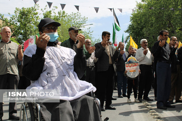 راهپیمایی روز قدس در گرگان از لنز دوربین ایسنا