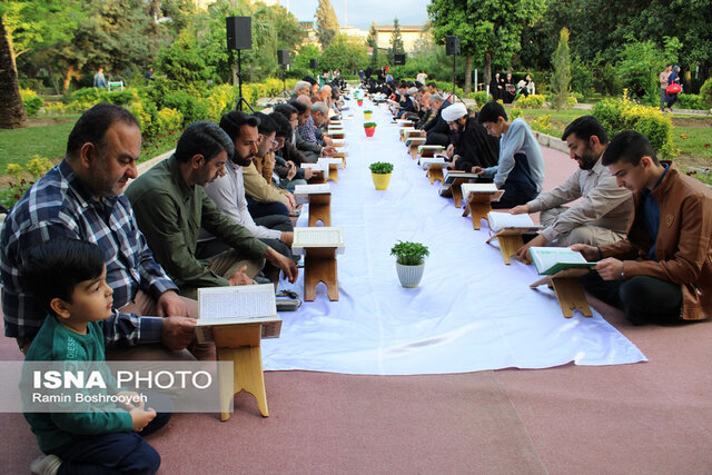 استقبال از جزء خوانی خیابانی قرآن کریم در گرگان