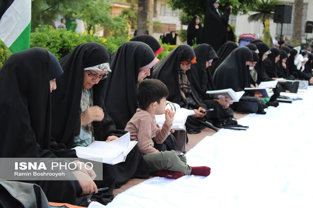 استقبال از جزء خوانی خیابانی قرآن کریم در گرگان