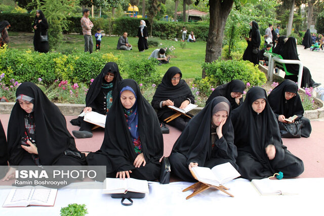 استقبال از جزء خوانی خیابانی قرآن کریم در گرگان