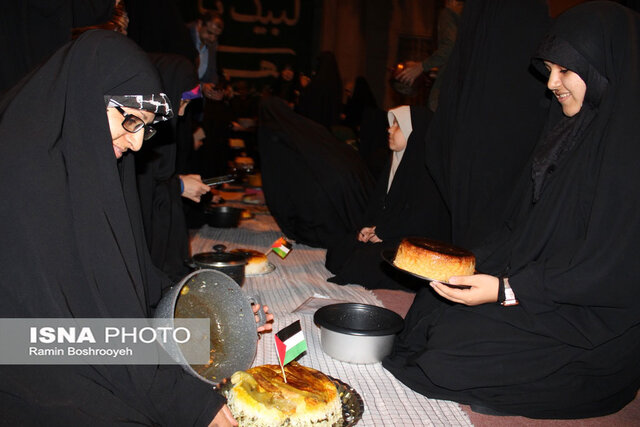 طبخ "مقلوبه" بانوان گرگان با طعم مقاومت فلسطین