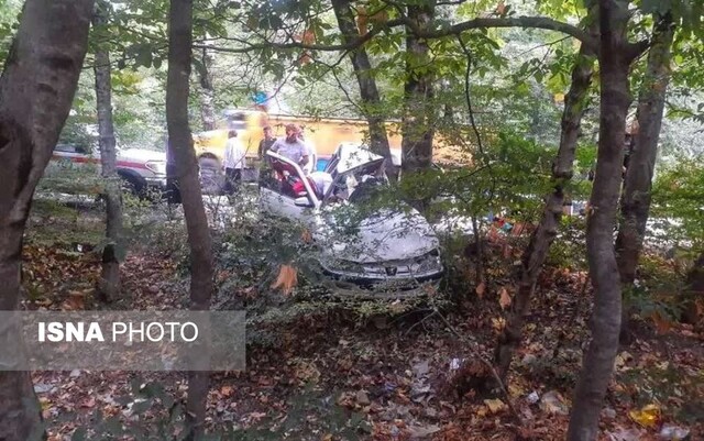 ۴ کشته و زخمی در برخورد پرشیا با درخت در گلستان