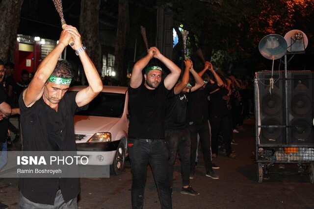 کوچه پس کوچههای دارالمؤمنین گرگان در شب عاشورا + عکس