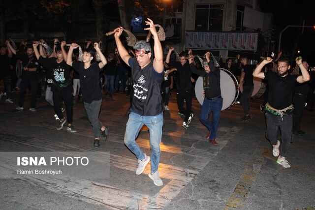 کوچه پس کوچههای دارالمؤمنین گرگان در شب عاشورا + عکس