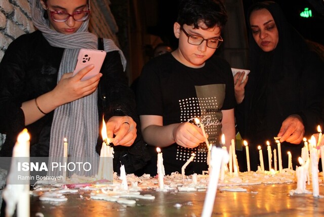 کوچه پس کوچههای دارالمؤمنین گرگان در شب عاشورا + عکس