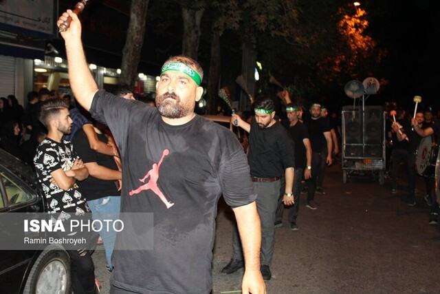 کوچه پس کوچههای دارالمؤمنین گرگان در شب عاشورا + عکس