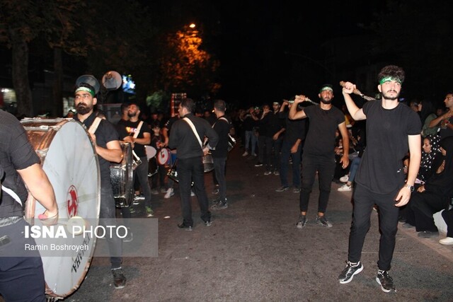 کوچه پس کوچههای دارالمؤمنین گرگان در شب عاشورا + عکس