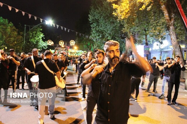 کوچه پس کوچههای دارالمؤمنین گرگان در شب عاشورا + عکس