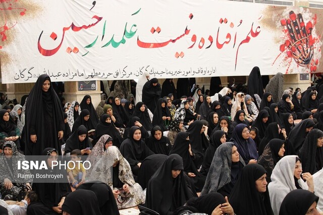 نماز جمعه گرگان در ظهر عاشورا به روایت تصویر