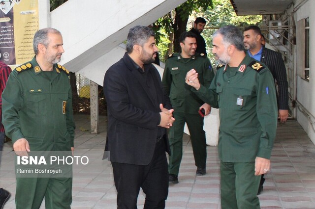 بازدید جانشین سپاه نینوا از دفتر ایسنا گلستان
