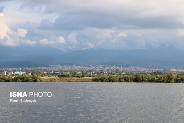 آببندان محمدآباد گرگان در یک روز پاییزی