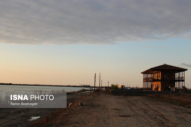 آببندان محمدآباد گرگان در یک روز پاییزی