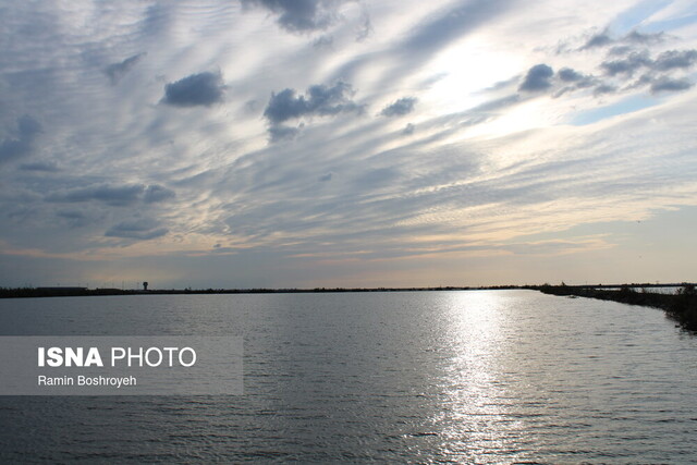 آببندان محمدآباد گرگان در یک روز پاییزی